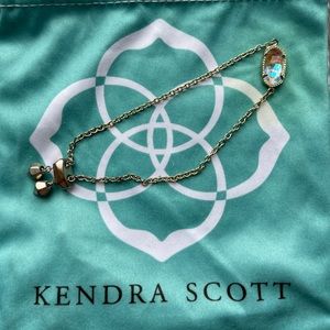 Kendra Scott Elaina iridescent dichronic crystal bracelet adjustable
